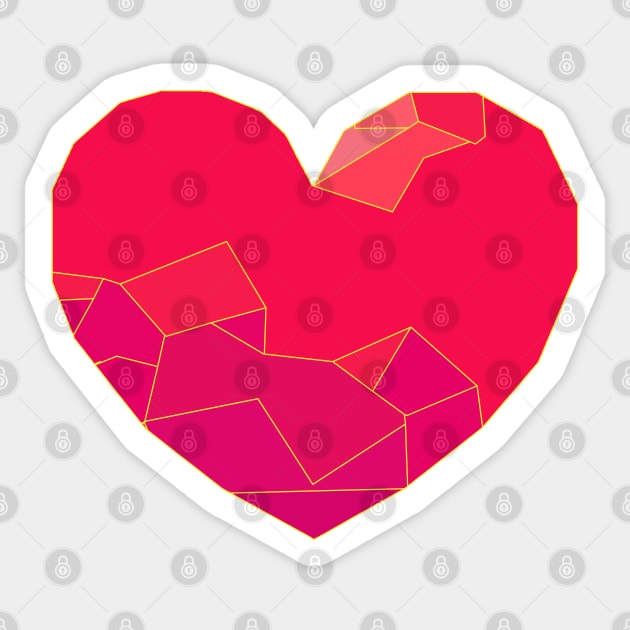 Simple Heart Sticker by Lakeric